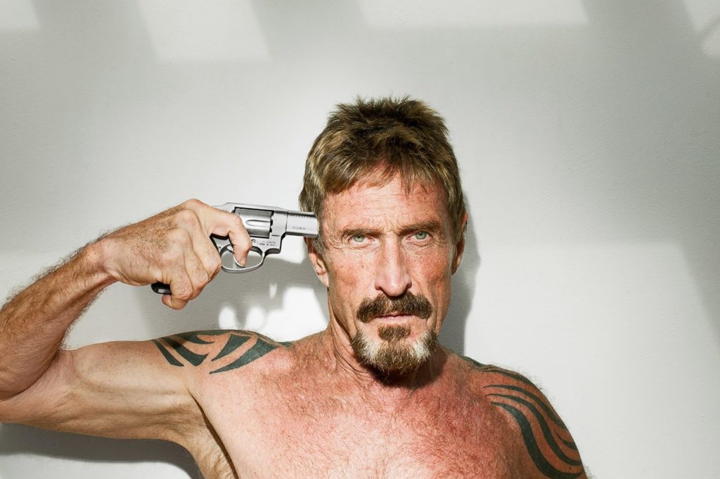 McAfee penis bitcoin