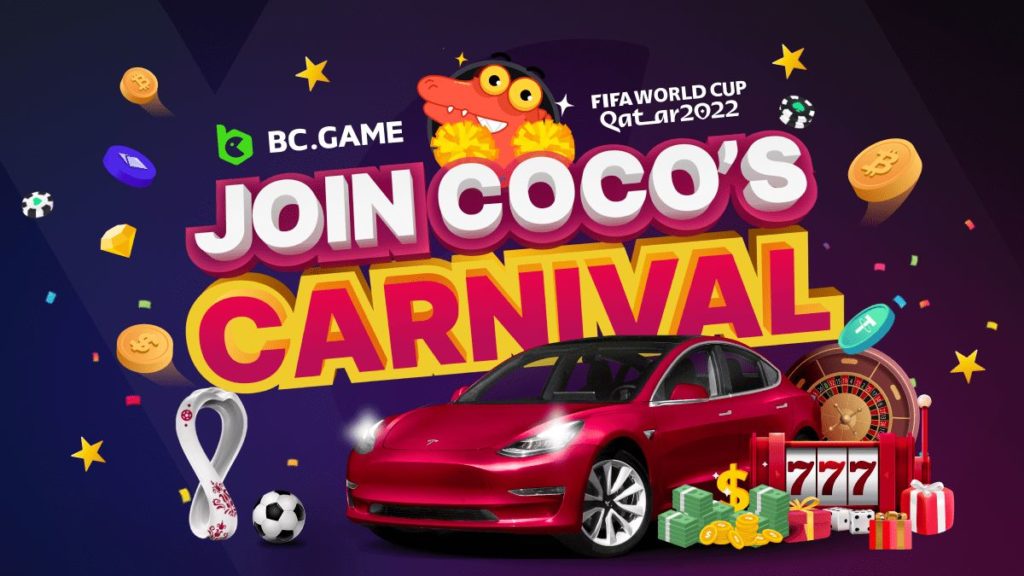 Join Coco’s Carnival Now and Win Up To $2,100,000 or a TESLA