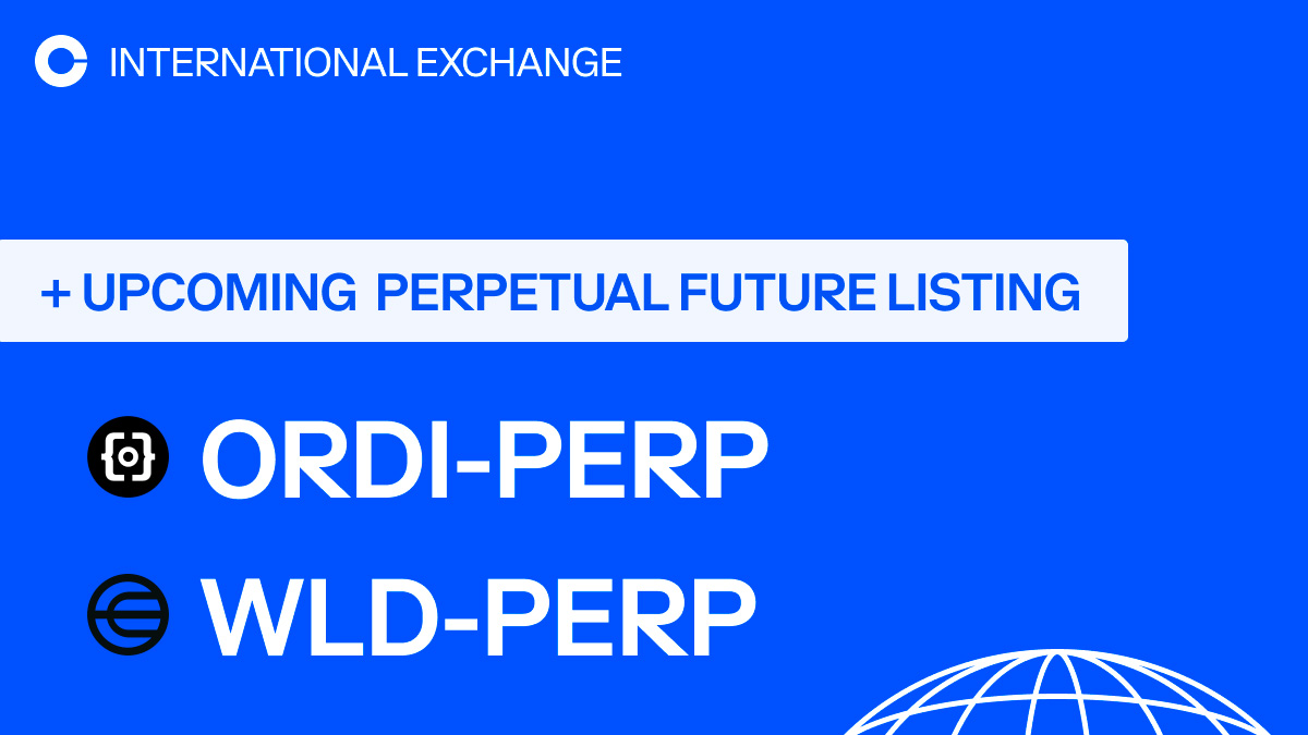 Coinbase Launches Perpetual Futures for ORDI and WLD, But Prices Stall