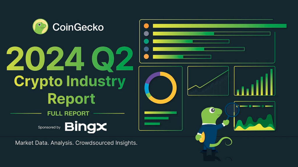 CoinGecko’s 2024 Q2 Crypto Industry Report: Market Cap Falls, Bitcoin Halving Impact Analyzed