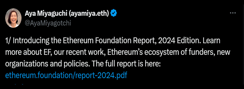 Ethereum Foundation Discloses $970M in Holdings, Majority in ETH to Support Vision