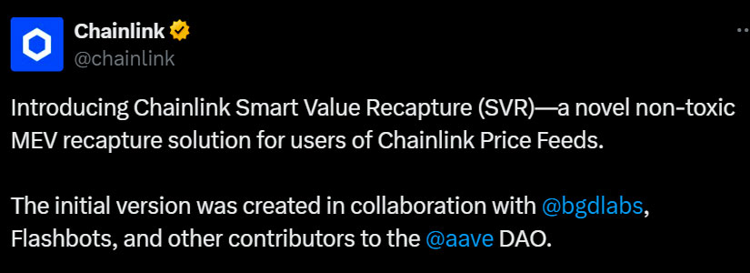 Chainlink Aims to Bring Back 40% of Lost MEV to DeFi Protocols