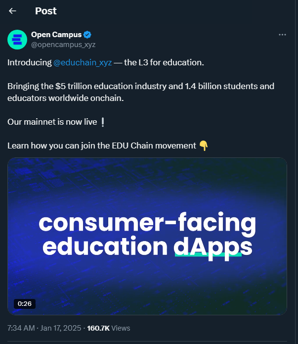 Tweet by opencampus