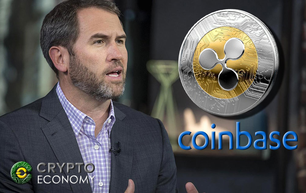 CEO de Ripple opina que Coinbase deberia incluir XRP en su lista