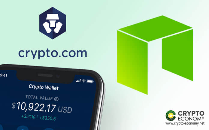 NEO se lista en la plataforma de criptomonedas Crypto.com