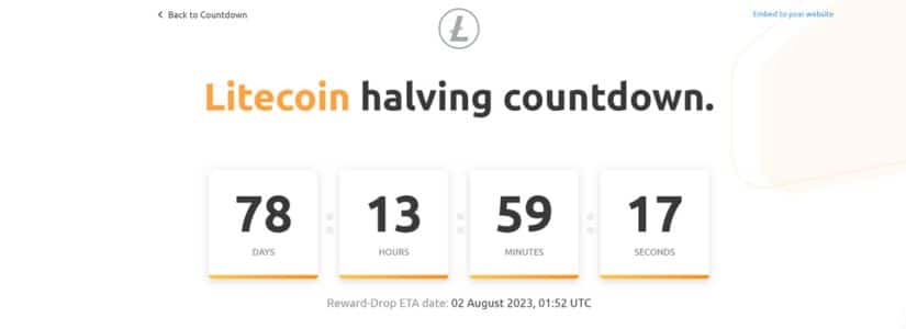 HALVING DE LITECOIN (LTC) EN MENOS DE 80 DÍAS