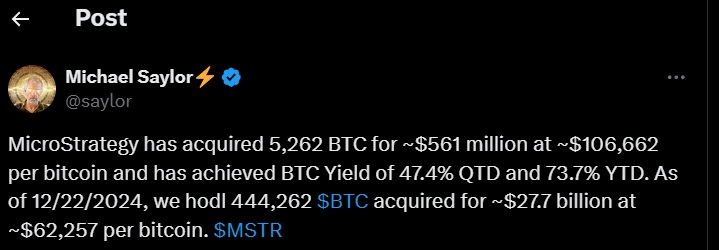 MicroStrategy Bitcoin BTC Michael Saylor