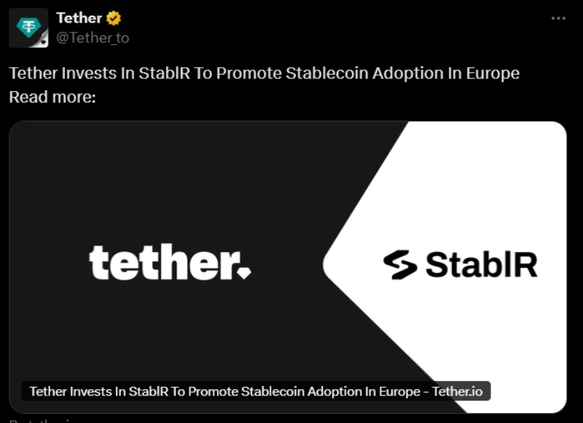 tether stablR tweet