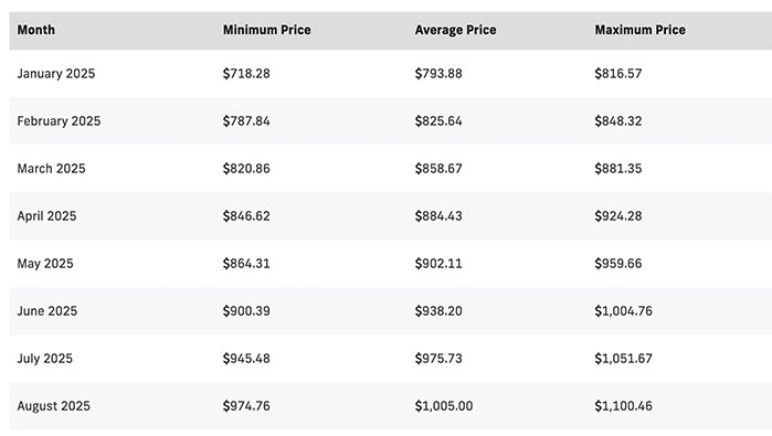 Predicción del Precio de Binance Coin (BNB) 2022 - 2025