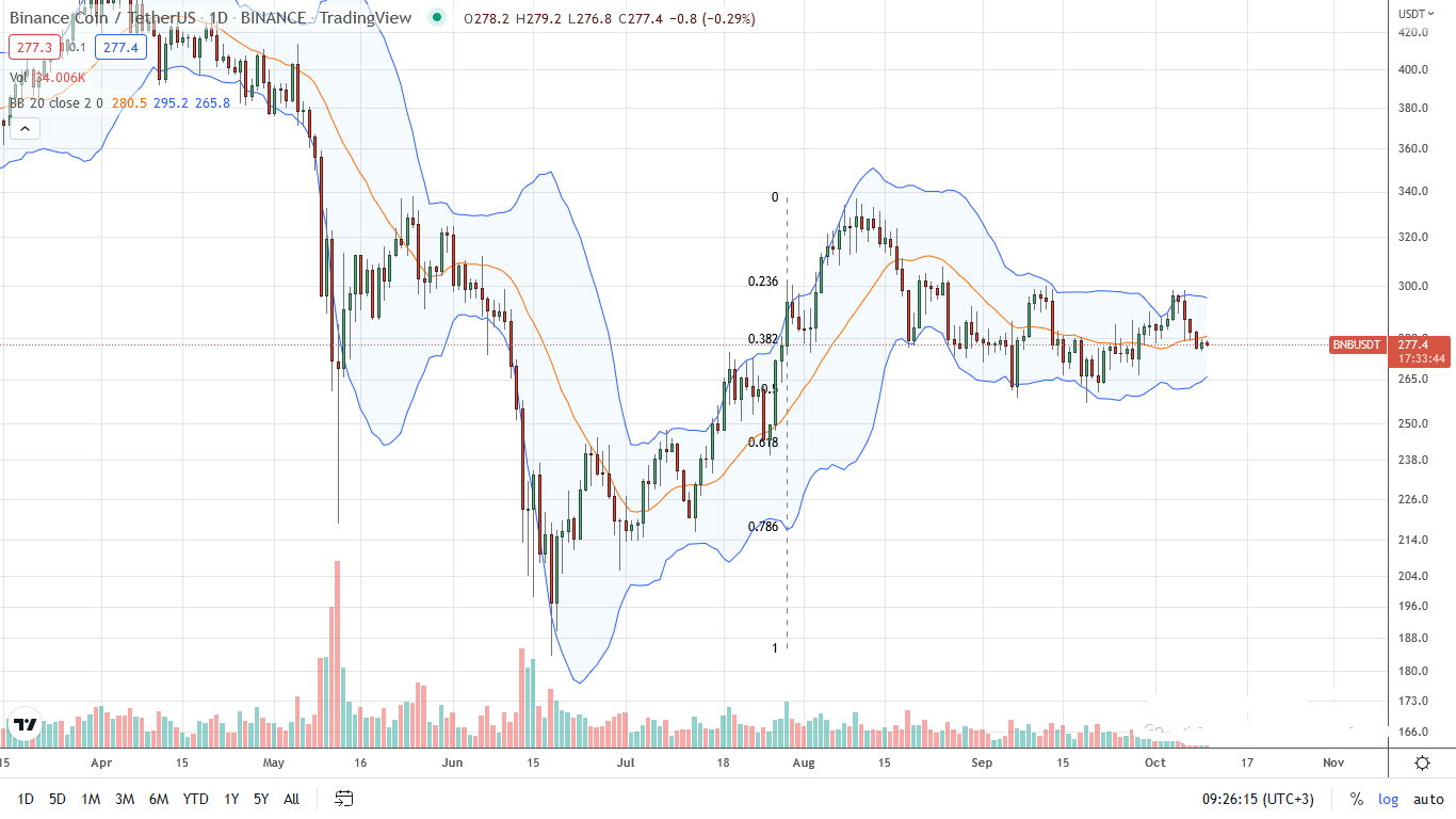 Binance Coin se Desploma un 7%, BNB Sigue Siendo Alcista por Encima de los 260 Dólares