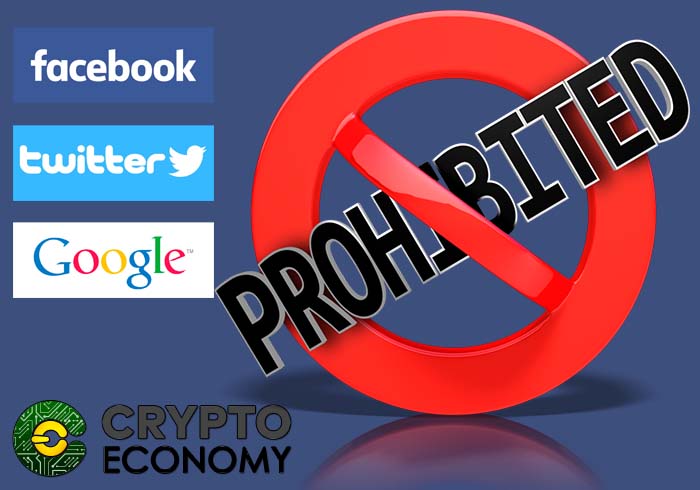 FACEBOOK TWITTER GOOGLE PROHIBEN CRIPTOMONEDAS