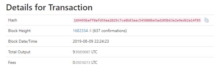 LTC Binance Dusting Attack