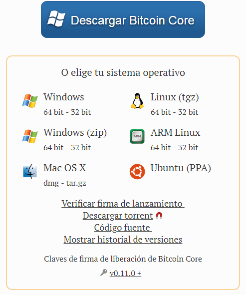 descargar Bitcoin Core