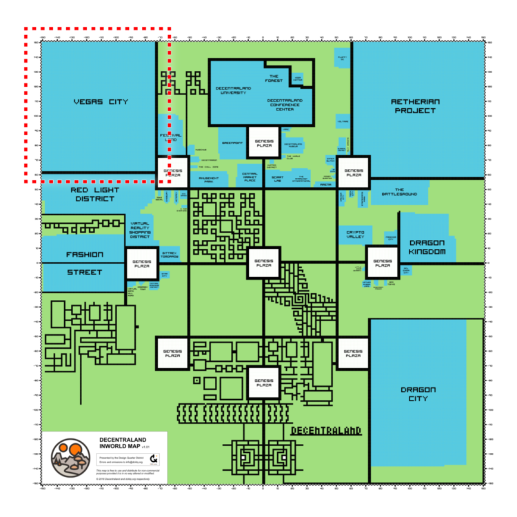 Decentraland map