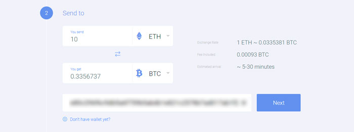 exchange process