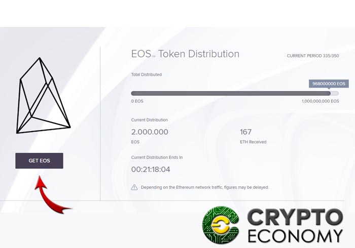 registro wallet en página oficial de eos