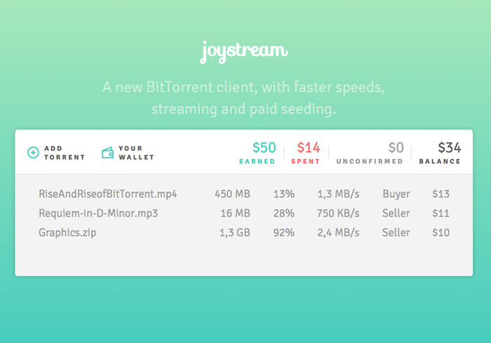 plataforma de bitorrent joystream paga con bitcoin cash