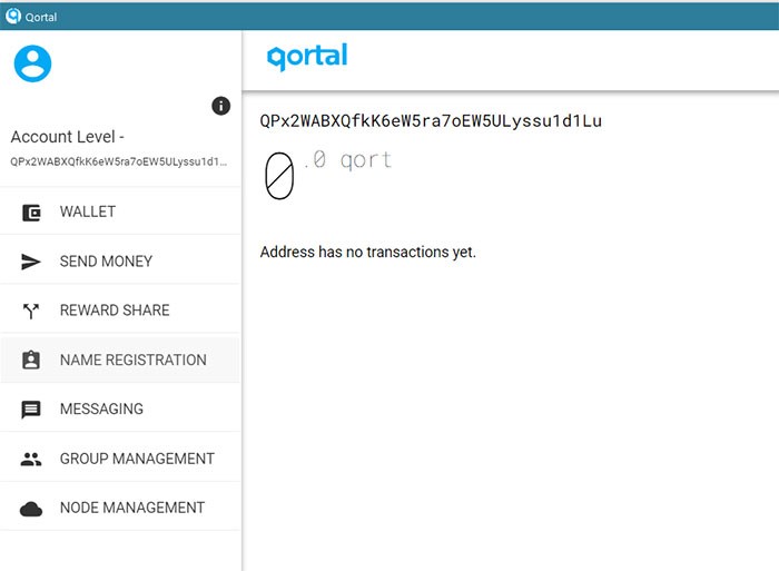 qortal wallet