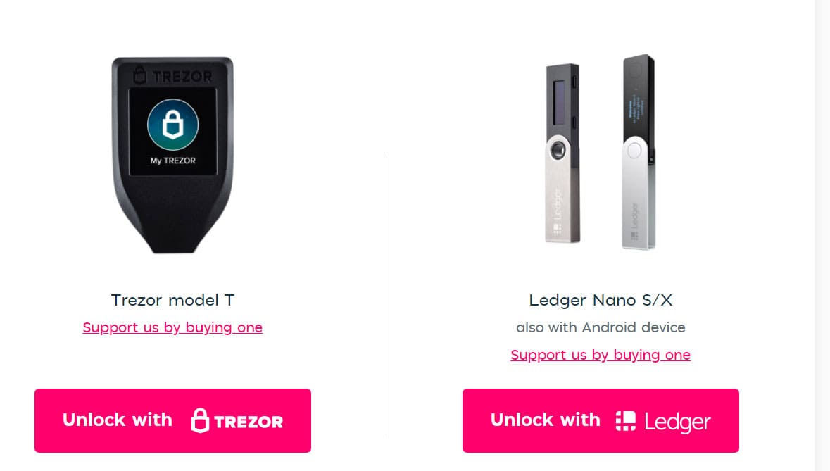 stake ada ledger trezor