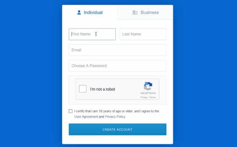 Create An Account In Coinbase