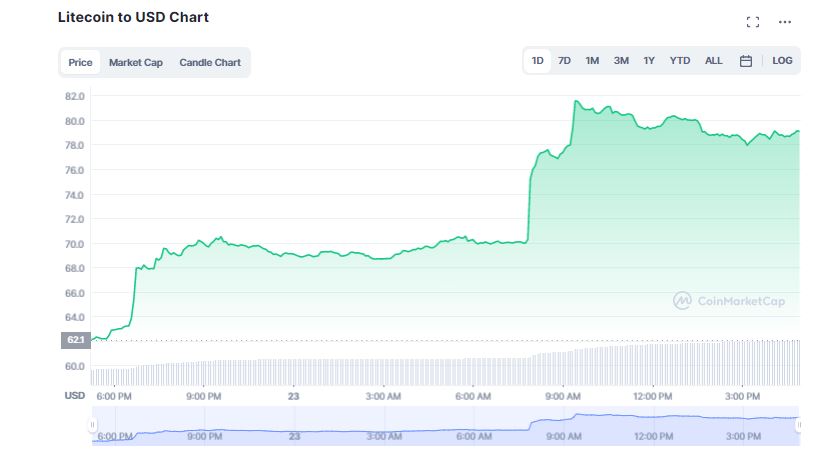 Litecoin Pumps 29%; What is the Reason?