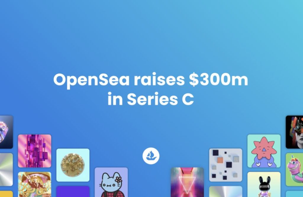 NFT Marketplace OpenSea Raises $300M led by Paradigm and Coatue