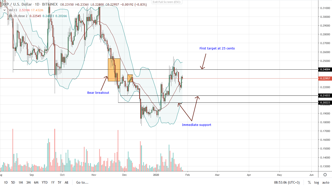 Ripple Daily Chart 27012020