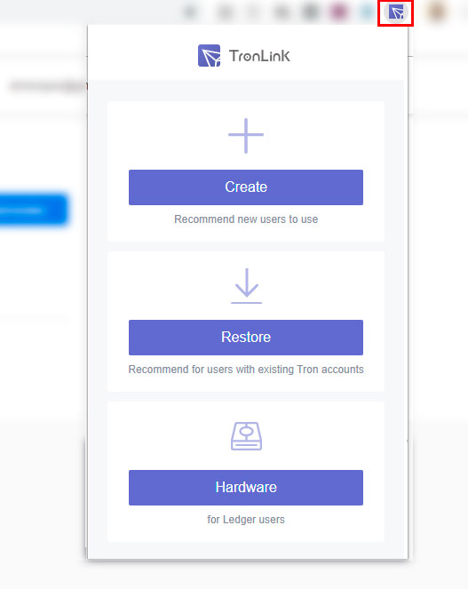 tronlink wallet creation
